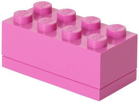 Ящик для игрушек LEGO Кубик Mini Box 8, 40121739, лиловый