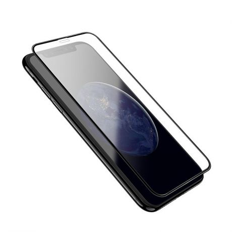 Защитное стекло 5D GLASS Unipha закалённое для iPhone X/XS, чёрное