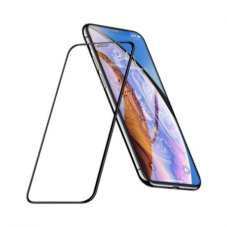Защитное стекло 5D Glass Unipha закалённое для iPhone XS Max, чёрное