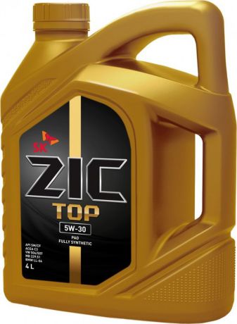 Моторное масло ZIC Top, синтетическое, 0W-40, 4 л