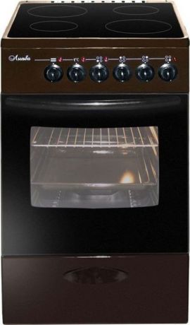 Плита электрическая Лысьва ЭПС 404 МС, стеклокерамика, коричневый