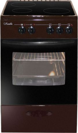 Плита электрическая Лысьва ЭПС 301 МС, стеклокерамика, коричневый