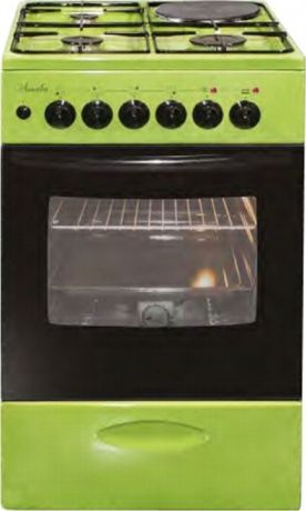 Плита комбинированная Лысьва ЭГ 1/3г14 МС-2у, стеклянная крышка, зеленый