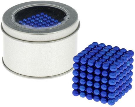 Антистресс магнит "Неокуб", 1644002, синий, 216 шариков, диаметр 5 мм