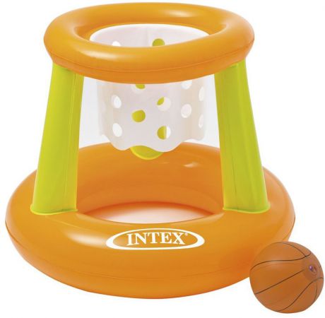 Комплект для игры в баскетбол Intex, 58504NP мяч + надувная корзина, от 3 лет, 67 х 55 см