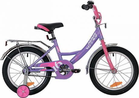 Велосипед детский Novatrack Vector, колесо 16", рама 10,5", 163VECTOR.LC9, сиреневый