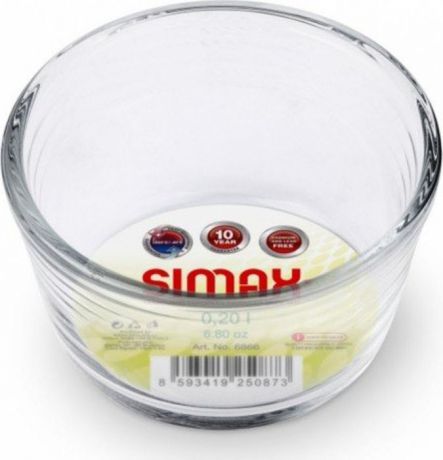 Форма для выпечки Simax Classic, порционная, 6866, прозрачный, 10 х 10 х 5,5 см