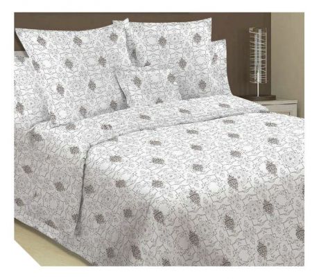 Комплект постельного белья 2,0-спальный с простыней евро "ОН и ОНА", сатин, S6-OS-049