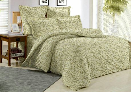 Комплект постельного белья 2,0-спальный с простыней евро "ОН и ОНА", поплин, P6-OS-007