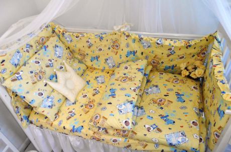 Комплект в кроватку Dream Royal Собачка-почтальон, желтый