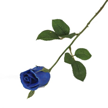 Искусственные цветы "Синяя роза", 3556640, синий, 38 см