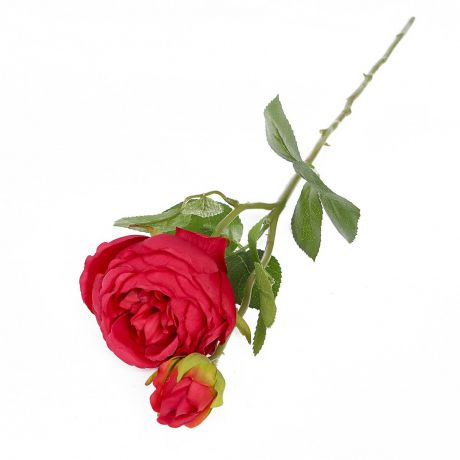 Искусственные цветы "Роза пионовидная", 3794265, красный, 37 см