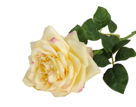 Искусственные цветы "Роза пиония", 3933382, желтый, 60 см