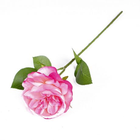 Искусственные цветы "Роза Остина", 3794264, розовый, 45 см