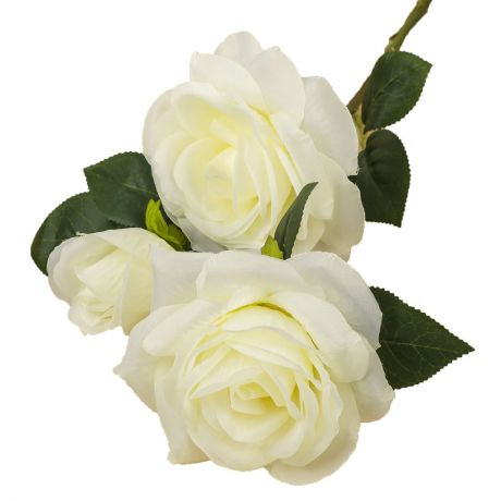 Искусственные цветы "Роза Амальгама", 3797160, белый, 64 см
