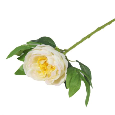 Искусственные цветы "Пион", 2803015, белый, 53 см