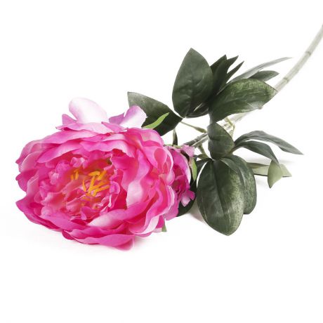 Искусственные цветы "Пион с ростком", 3544331, сиреневый, 59 см