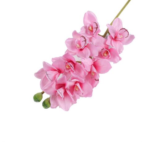 Искусственные цветы "Нежная орхидея", 3556662, розовый, 80 см