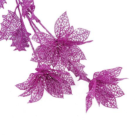 Искусственные цветы "Букет резных цветов", 1382036, розовый, 75 см