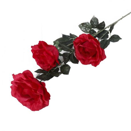 Искусственные цветы "Три бутона", 3534224, красный, 98 см