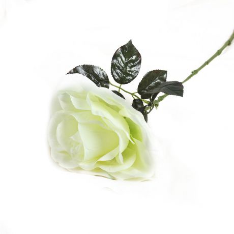 Искусственные цветы "Роза", 3534221, белый, 60 см