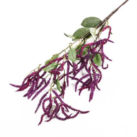 Искусственные цветы "Берёзка с серёжками", 3544396, фиолетовый, 110 см