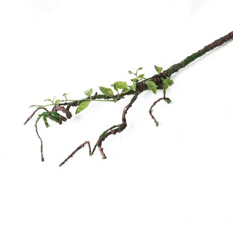 Искусственные цветы "Ветка с листьями", 3544410, зеленый, 60 см