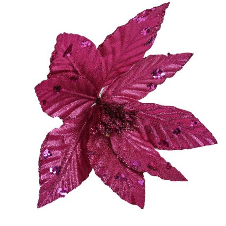 Украшение декоративное "Блеск", 1381132, розовый, 19 х 15 см