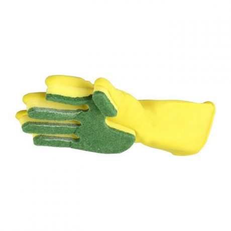 Перчатки с губкой для мытья посуды Feieglove