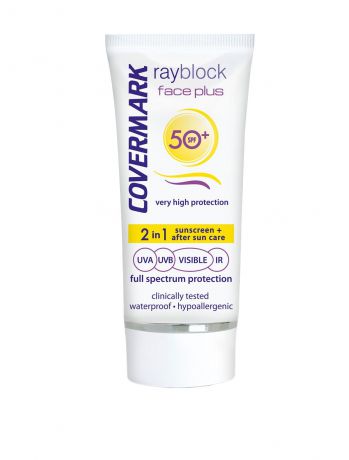 Солнцезащитный крем для лица SPF 50 COVERMARK для нормальной кожи лица светло-бежевого тона