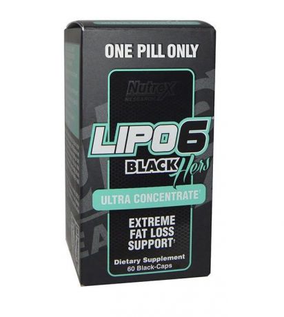 Жиросжигатель Nutrex Lipo-6 Black Hers Ultra Concentrate 60 капс