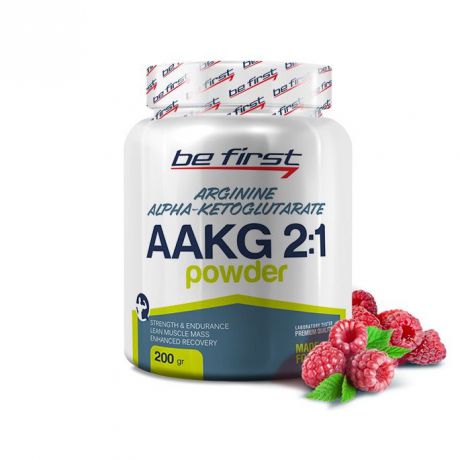 Аргинин Be First Arginine AKG 2:1 Powder 200 гр, малина