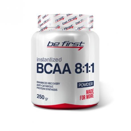 Аминокислоты Be First BCAA 8:1:1 Instantized Powder 250 гр, без вкуса