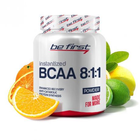 Аминокислоты Be First BCAA 8:1:1 Instantized Powder 250 гр, цитрусовый микс