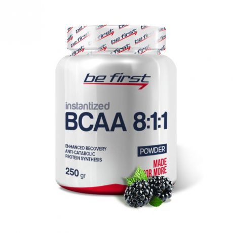 Аминокислоты Be First BCAA 8:1:1 Instantized Powder 250 гр, ежевика