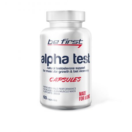 Средство для повышения тестостерона Be First Alpha Test 60 капсул