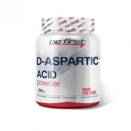 Средство для повышения тестостерона Be First D-Aspartic Acid Powder 200 гр, без вкуса