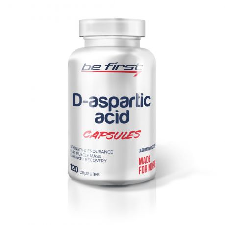 Средство для повышения тестостерона Be First D-Aspartic Acid Capsules 120 капсул