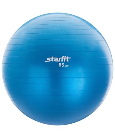 Мяч гимнастический GB-102 с насосом 85 см, антивзрыв, синий