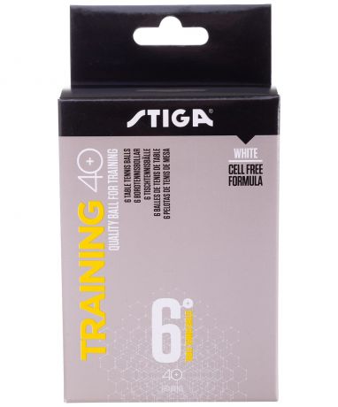 Мяч для настольного тенниса Stiga Training ABS белый (6 шт.)