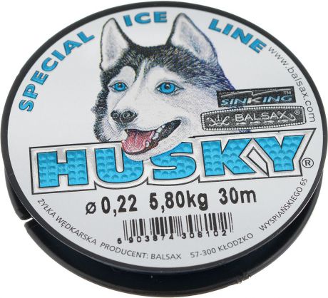 0.22 Леска зимняя Balsax "Husky", 30 м, 0,22 мм, 5,8 кг