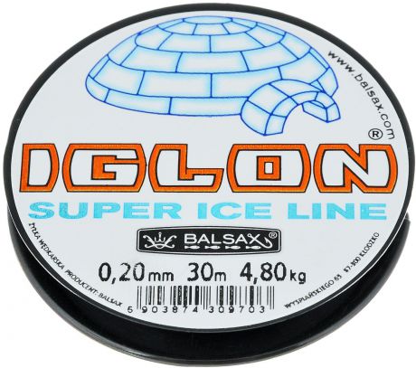 0,20 Леска зимняя Balsax "Iglon", 30 м, 0,20 мм, 4,8 кг