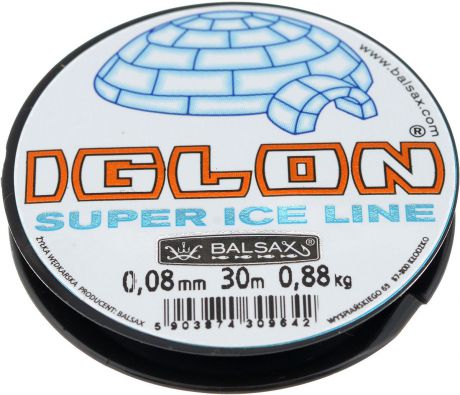 0.08 Леска зимняя Balsax "Iglon", 30 м, 0,08 мм, 0,88 кг