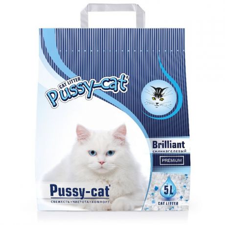 Pussy-cat Premium 5л "Brilliant" (Силикагелевый)