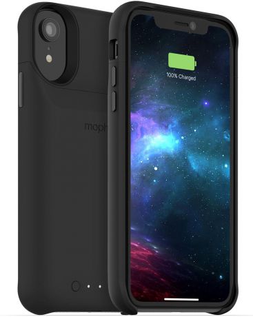 Чехол Mophie Juice Pack Access со встроенным аккумулятором для iPhone XR. Цвет черный.