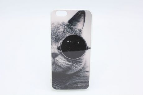 Чехол акриловый для Apple Phone 8, кот в очках