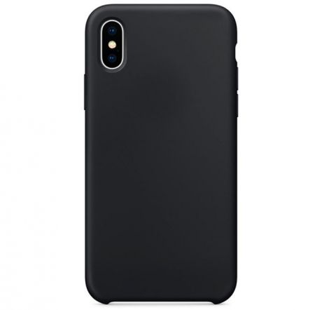 Чехол силиконовый Silicone Case для iPhone X / XS, черный