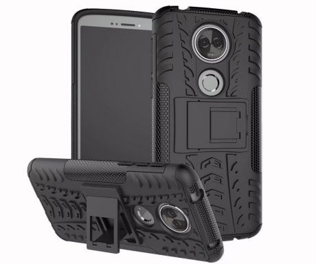 Чехол MyPads для Motorola Moto E5 Plus Противоударный усиленный ударопрочный черный