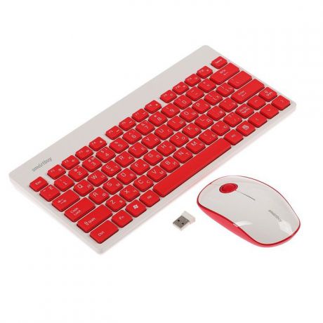 Клавиатура+мышь беспроводные SmartBuy 220349AG-RW цвет: белый