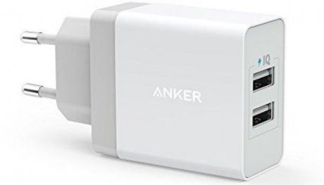 СЗУ Anker 2USB 24W 4.8A, 2 Power IQ, A2021321 Белый (онлайн)